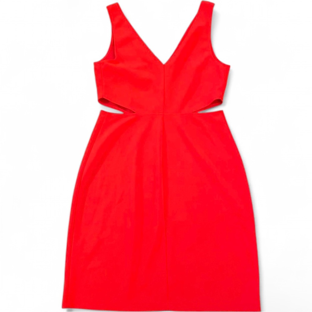 NWOT EXPRESS Cherry Red Cutout Bodycon Sleeveless Dress